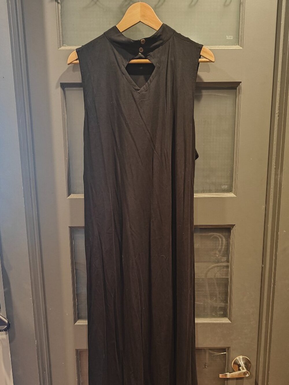 Dark Cottage Lace Up Maxi Dress 4XL
